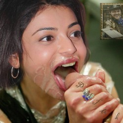 Sweet20Kajal20Agarwal20drinks20sweet20Juice20from20my20cock