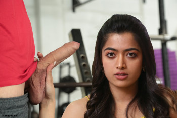 Rashmika Mandanna cock holding