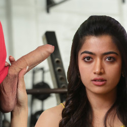 Rashmika-Mandanna-cock-holding