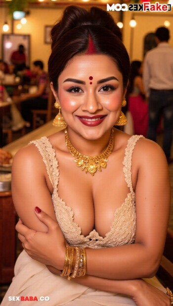 Avneet Kaur showing her cleavage x