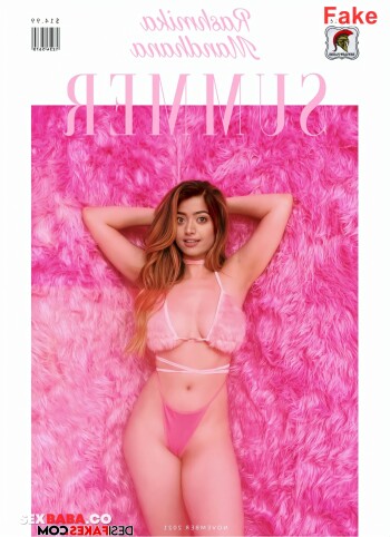 Rashmika posing in SUMMER magazine x