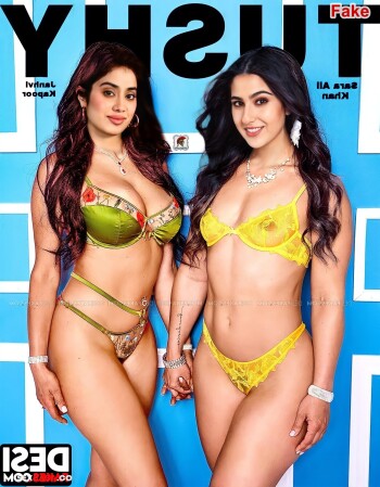 Janhvi and Sara posing for HOUSE OF DRAGON x